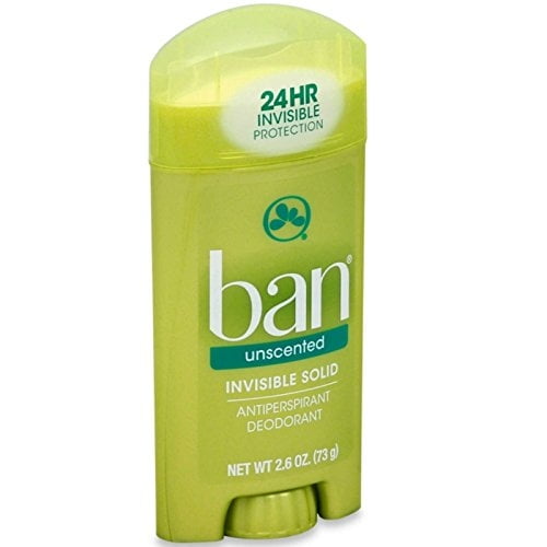 Ban Anti-Perspirant Deodorant Invisible Solid Unscented 2.60 oz