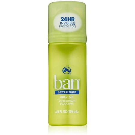 Ban Anti-Perspirant Deodorant Original Roll-On Powder Fresh 3.50 oz (Pack of 3)