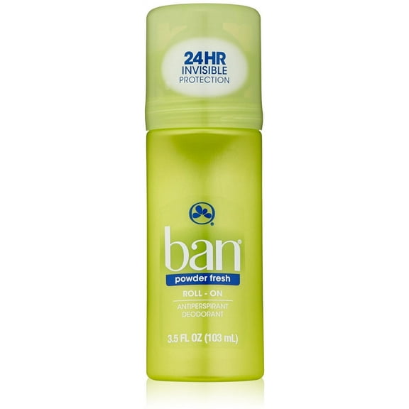 Ban Anti-Perspirant Deodorant Original Roll-On Powder Fresh 3.50 oz (Pack of 6)