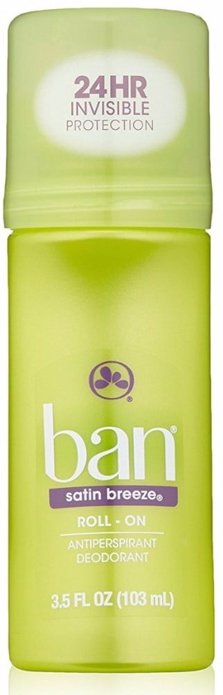 Ban Anti-Perspirant Deodorant Original Roll-On, Satin Breeze 3.50 oz (Pack of 4)