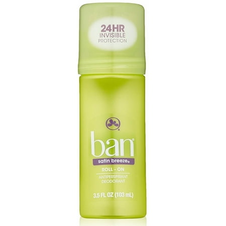 Ban Anti-Perspirant Deodorant Original Roll-On, Satin Breeze 3.50 oz