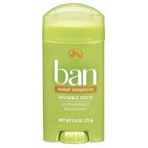 Ban Deodorant 2.6oz Invisible Solid Sweet Simplicity 2 Pack