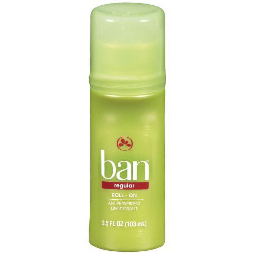 Ban Deodorant 3.5 Ounce Roll-On Anti-Perspirant Regular (103ml) (3 Pack)