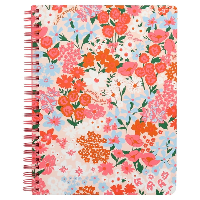 Ban.Do Mini Spiral Notebook, 9x7 with Pockets, 160 Pages, Secret Garden