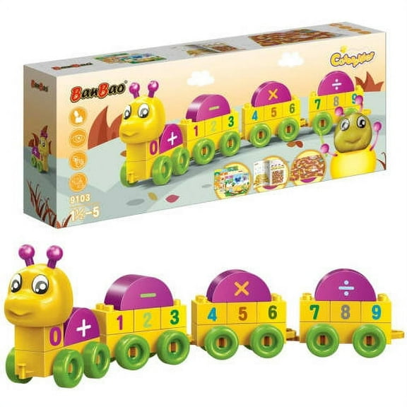 BanBao Caterpillar Numbers 35-Piece Building Set
