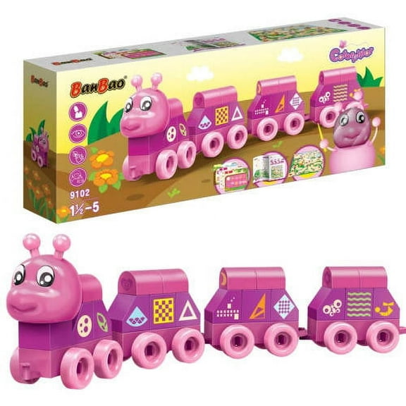 BanBao Caterpillar Symbols 43-Piece Building Set