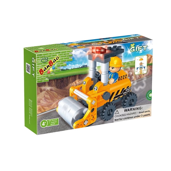 BanBao Cement Roller Building Set, 65-Piece