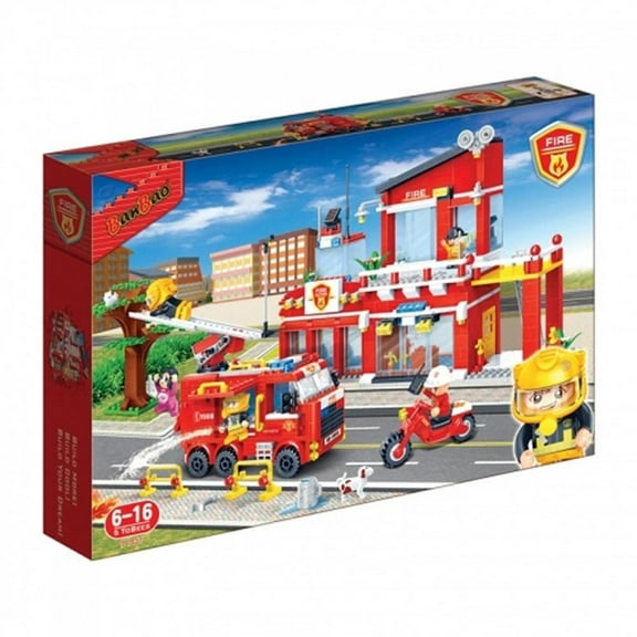 BanBao Interlocking Blocks Fire Station 7101 (828 Pcs)