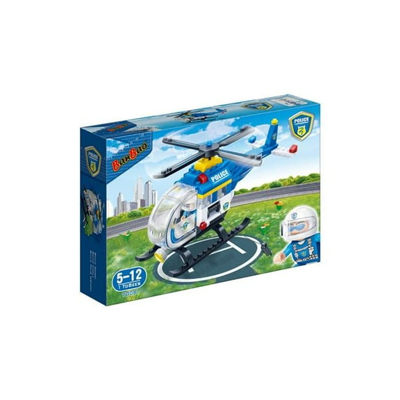 BanBao Police Chopper 122-Piece Building Set