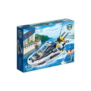 BanBao Police Speedboat 225-Piece Building Set