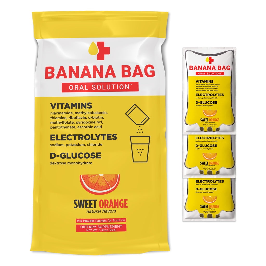 Banana Bag Oral Solution Sweet Orange (15Pack) Pharmacist Hydration