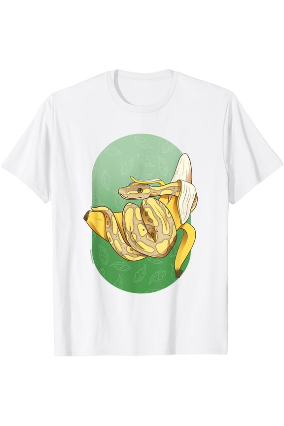 Banana Ball Python Cute Illustrated T-Shirt, Unisex T-Shirt