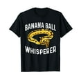 thumbnail image 1 of Banana Ball python Whisperer Black T-Shirt, 1 of 5