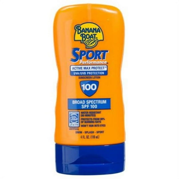 Banana Boat 14968 Sport Performance Sunblock, Lotion, 4 oz., SPF100