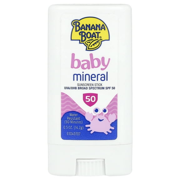 Banana Boat Baby Mineral Sunscreen Stick, SPF50, 0.5 oz (14.2 g)
