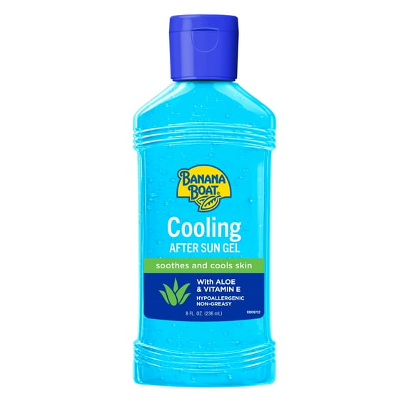 Banana Boat Cooling After Sun Gel with Aloe Vera & Vitamin E, 8 oz