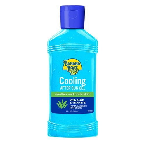 Banana Boat Cooling After Sun Gel, 8Oz | Aloe Vera And Vitamin E Gel, After Sun Care Cooling Gel, Aloe Vera Gel For Sunburn Relief, 8Oz Package May Vary