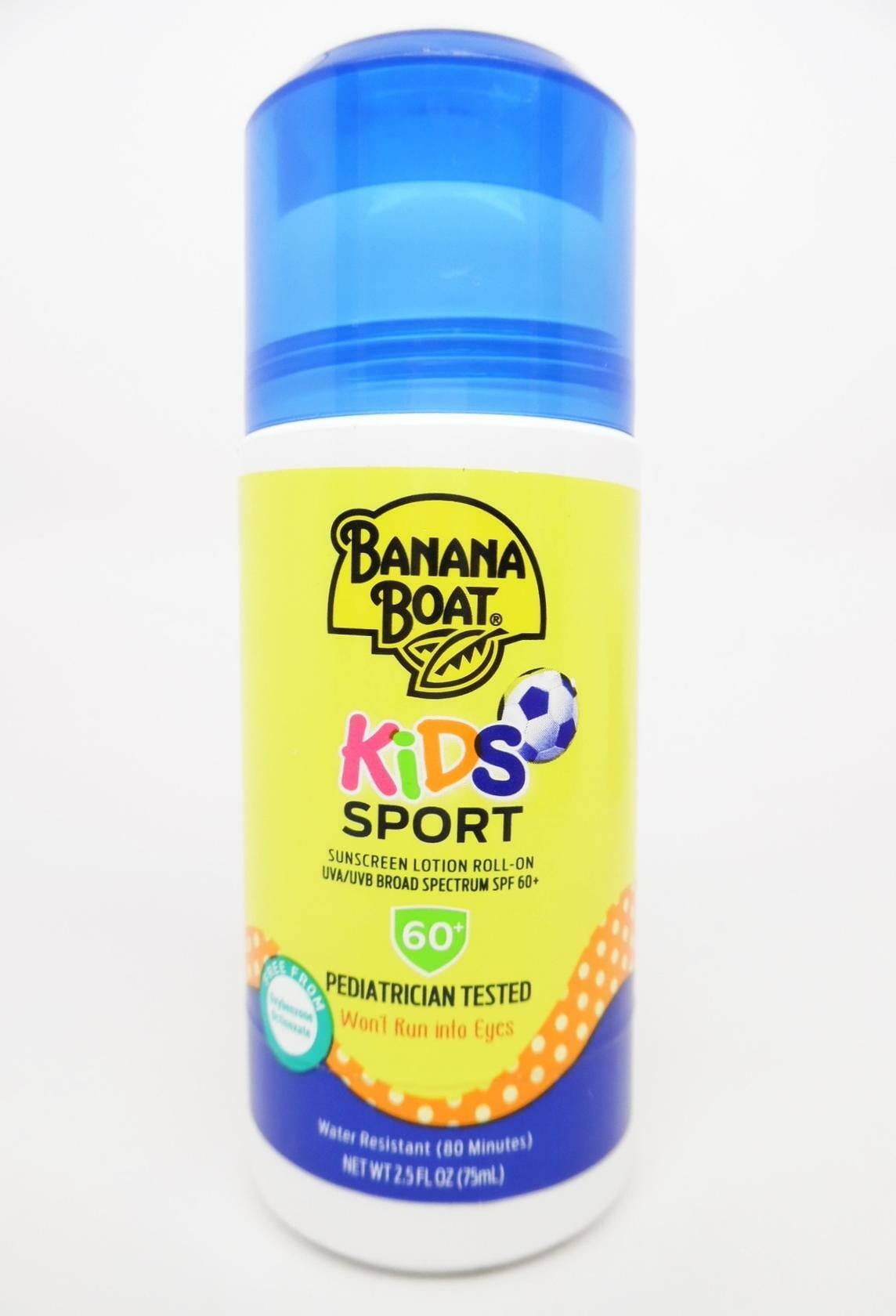 Banana Boat KIDS Sport Sunscreen Lotion RollOn UVA/UVB SPF 60+ 2.5 fl