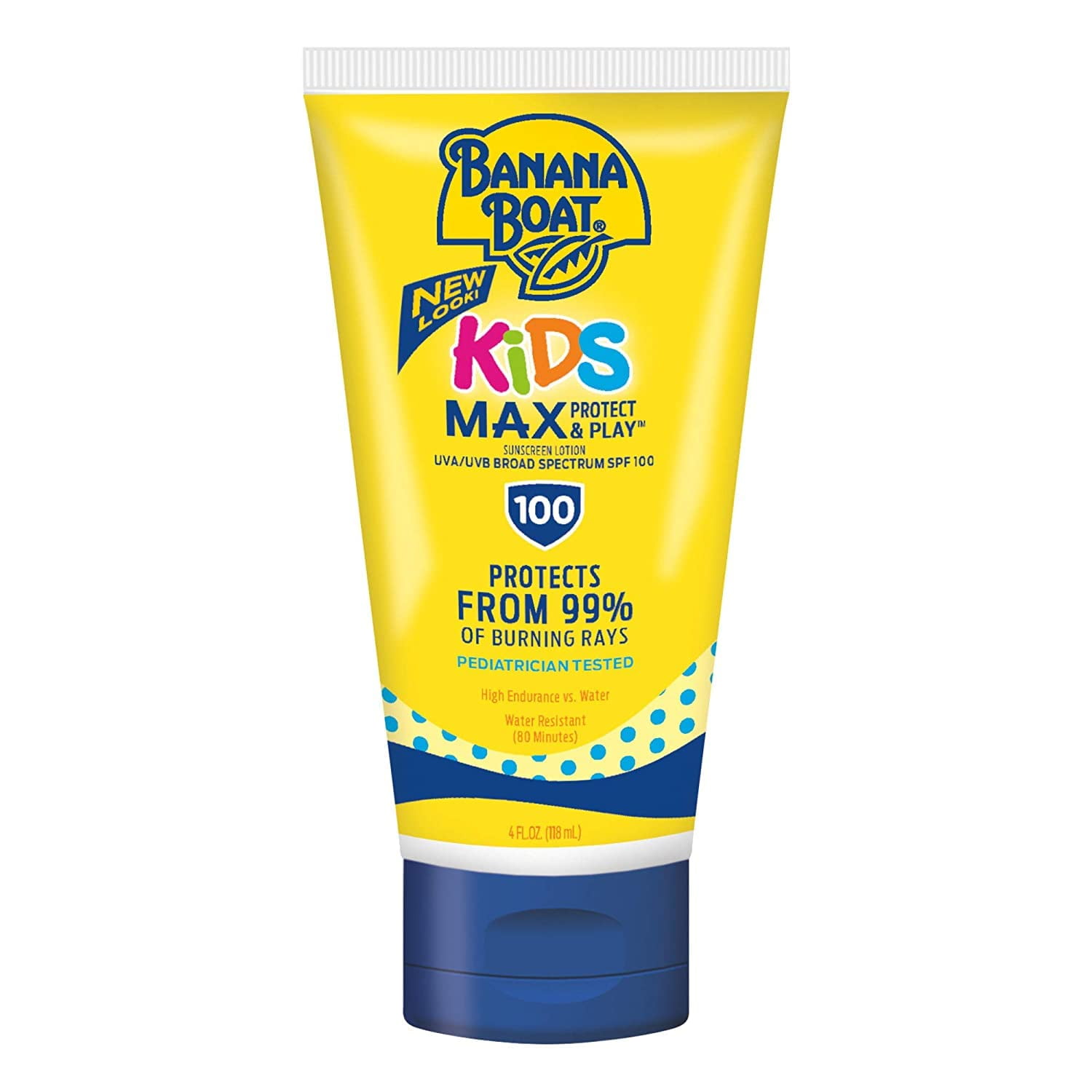 Banana Boat Kids Max JB28 Protect & Play Broad Spectrum Sunscreen SPF 100 4 oz
