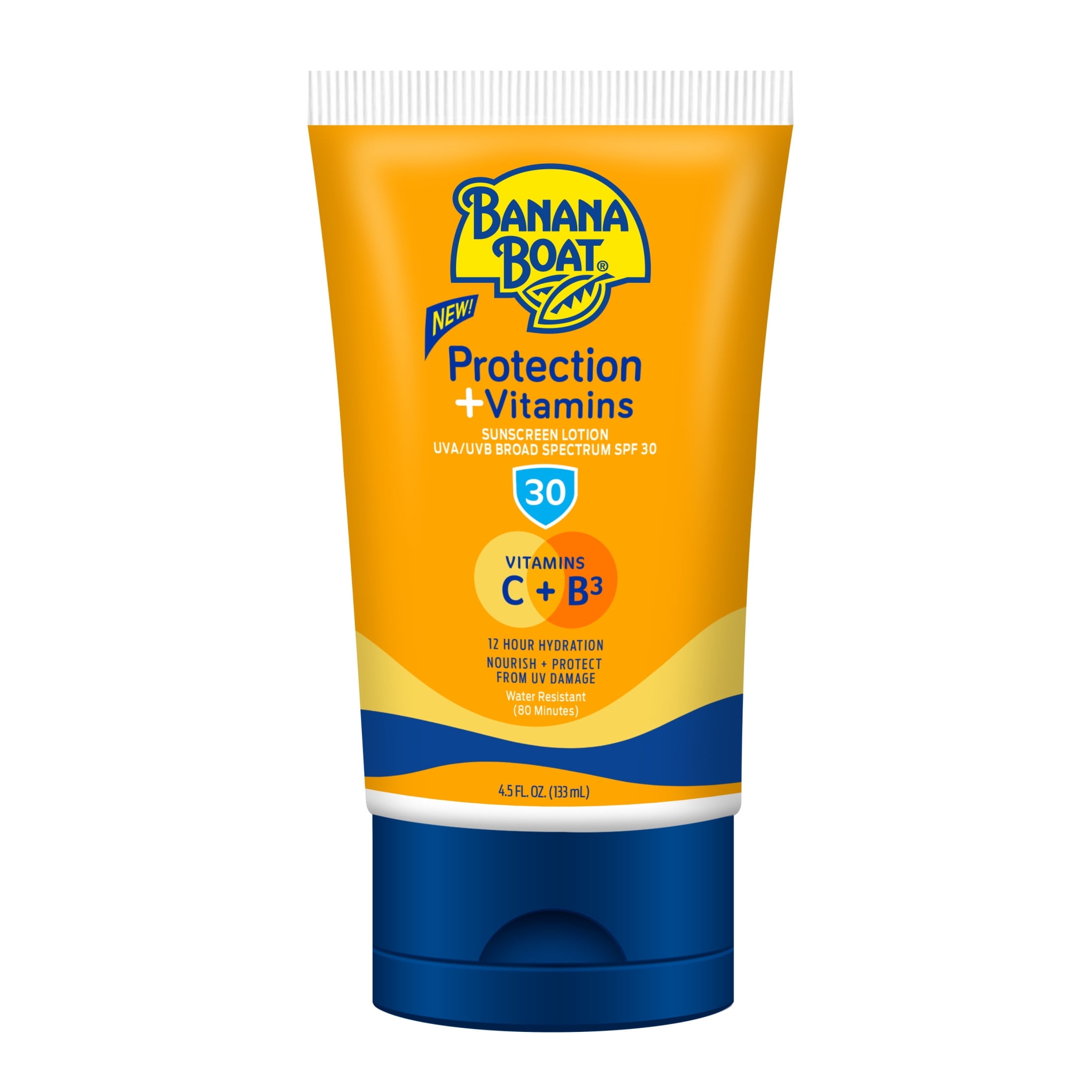 Banana Boat Protection + Vitamins Moisturizing Sunscreen Lotion SPF 30, 4.5 oz.