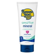 Banana Boat Sensitive Mineral 50 SPF Sunscreen Lotion, 6 fl oz, Hypoallergenic