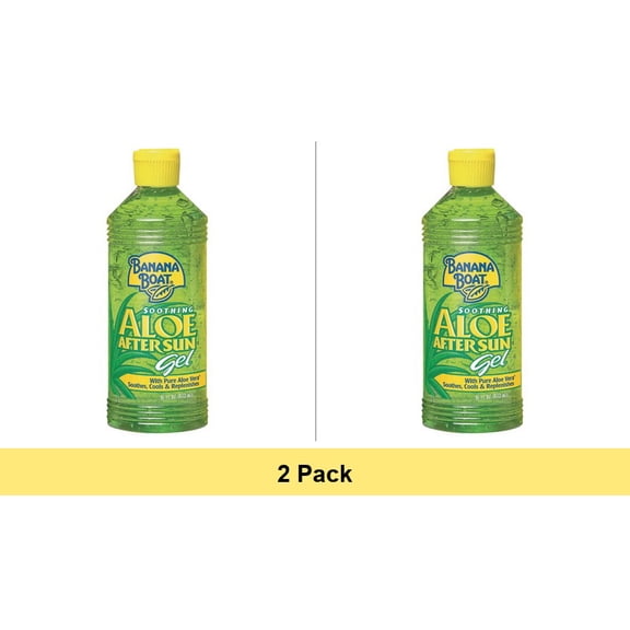 Banana Boat Soothing Aloe After Sun Gel, 16 oz - 2 Pack