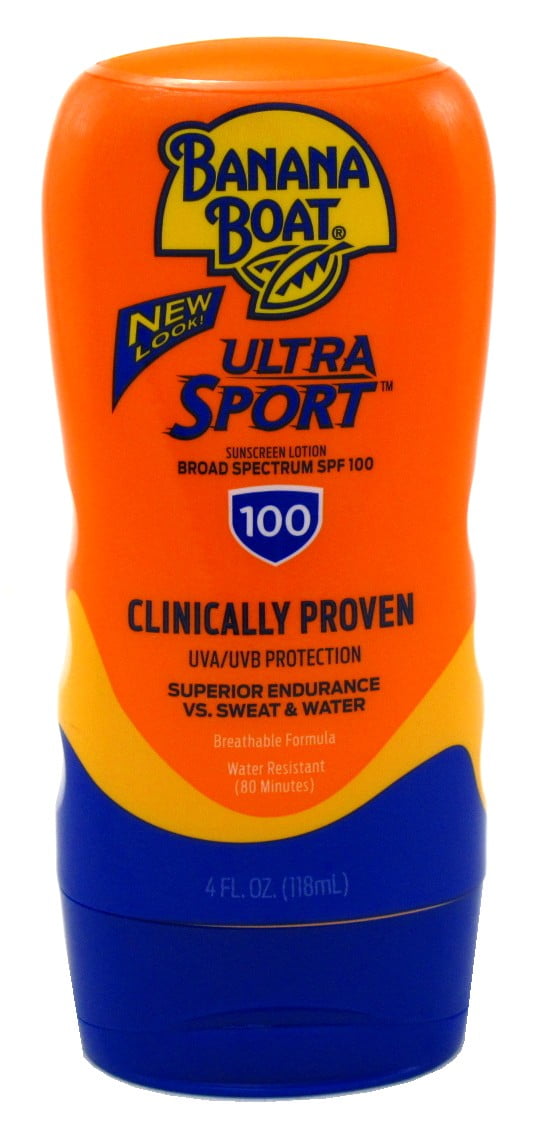 Banana Boat Spf#100 Sport Ultra 4oz Sunscreen Lotion (Pack of 2)