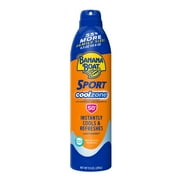 Banana Boat Sport Coolzone Spray Sunscreen SPF 50, Sport Sunscreen Spray, Adult Sunblock, 9.5 oz
