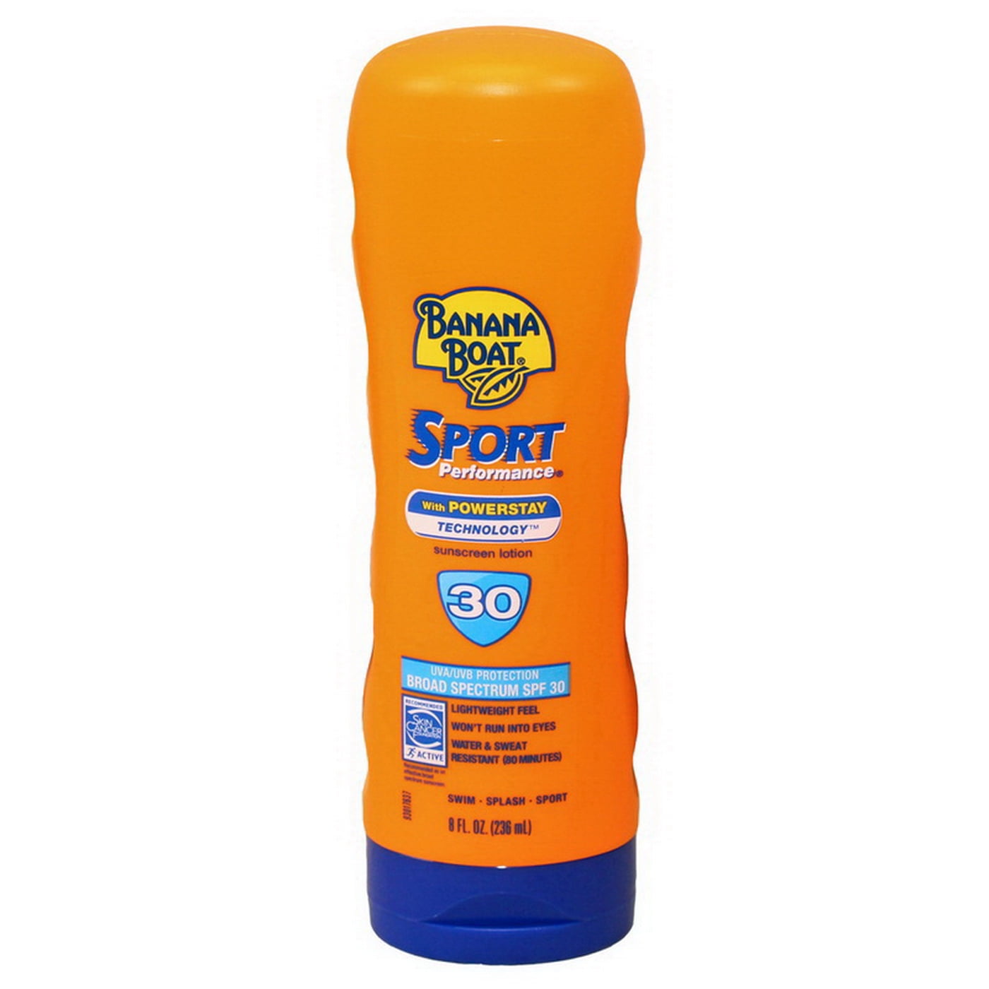 Banana Boat Sport Peformance Sunscreen Lotion SPF 30, 8 Fl Oz Pack of 2