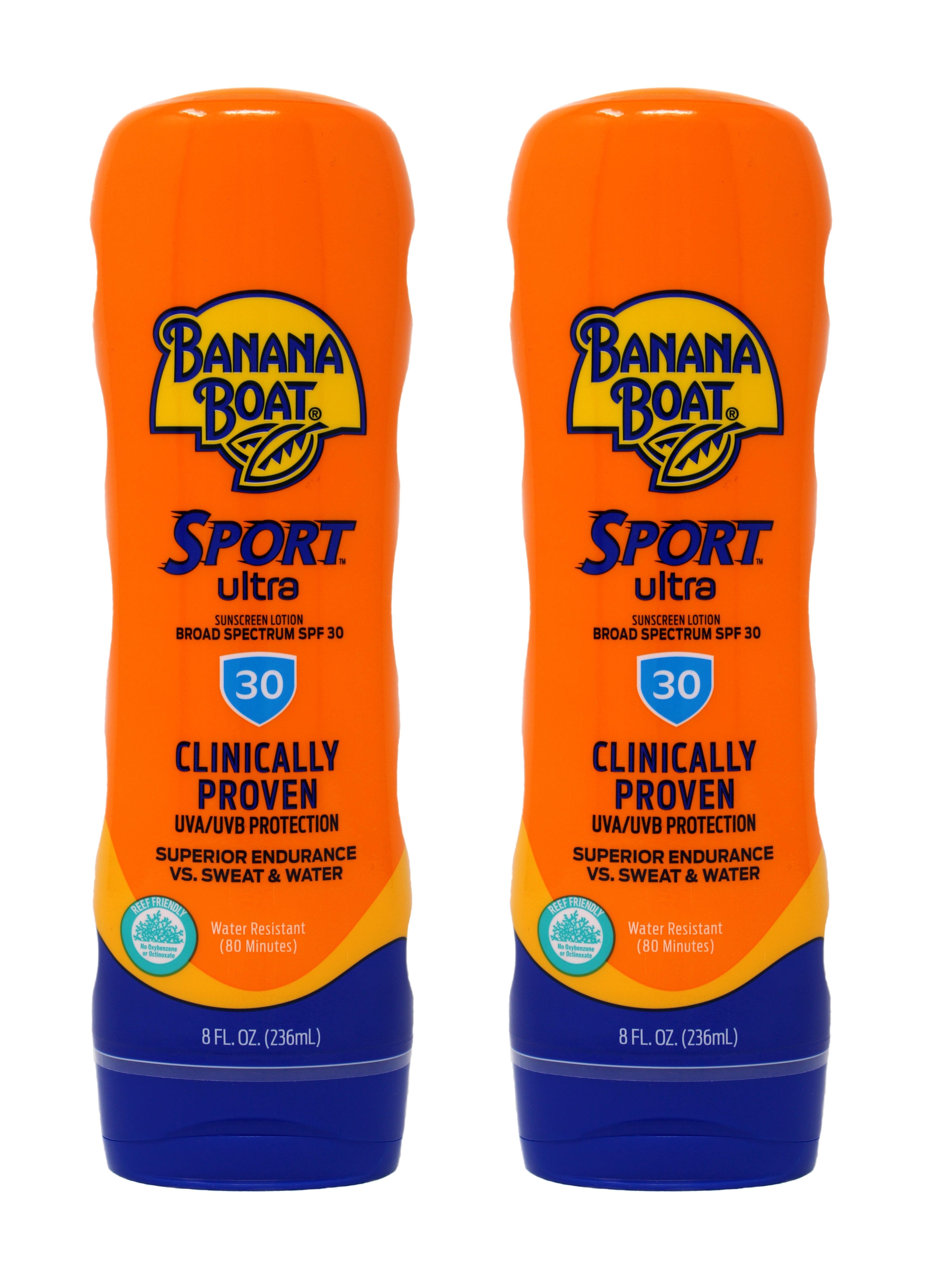 Banana Boat Sport Performance Lotion Sunscreens with PowerStay Technology, 30 Ounces (Pack of 2)