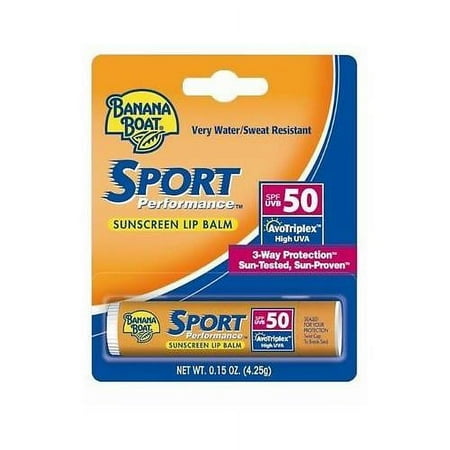 Banana Boat Sport Performance Sunscreen Lip Balm SPF 50--0.15oz