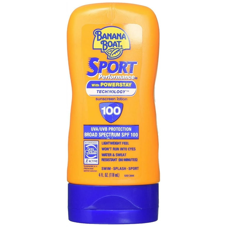 BANANA BOAT SPORT SPF100 日焼け止め　4 つ Amazon.com: Banana Boat Sport Performance Sunscreen Lotion