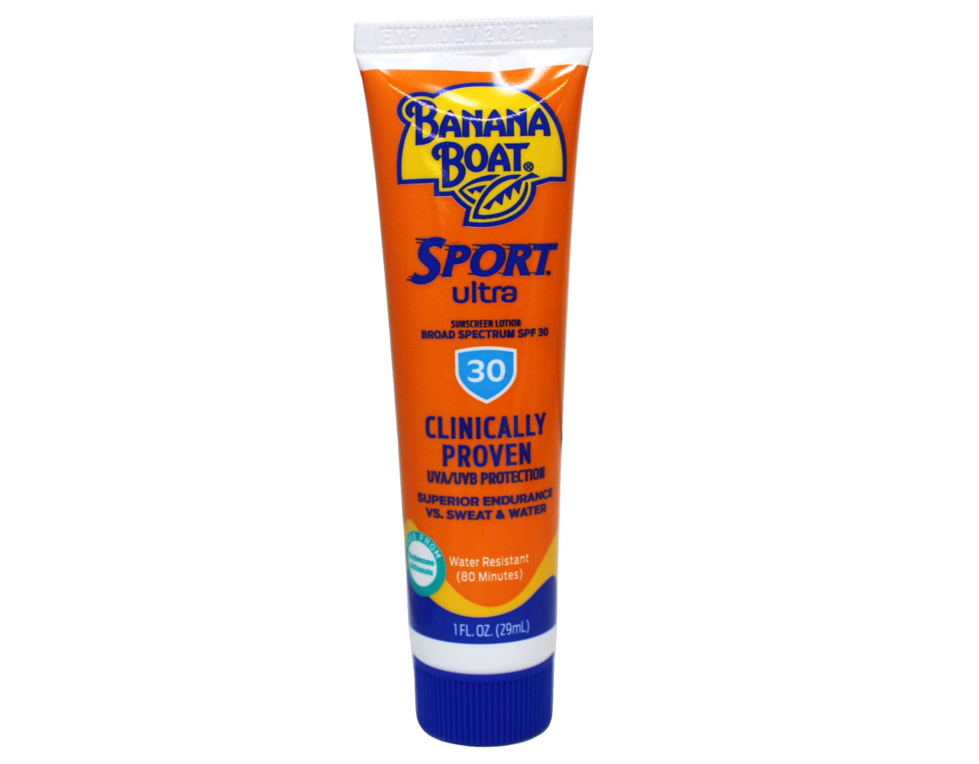 Banana Boat Sport Sunscreen SPF 30 travel size 1 oz (case of 24)