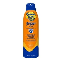 Banana Boat Sport Ultra 100 SPF Sunscreen Spray, 6 Oz, Water Resistant (80 Minutes) Sun Block