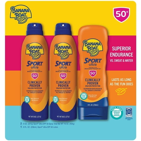 Banana Boat Sport Ultra Performance Sunscreen Pack Broad Spectrum SPF 50