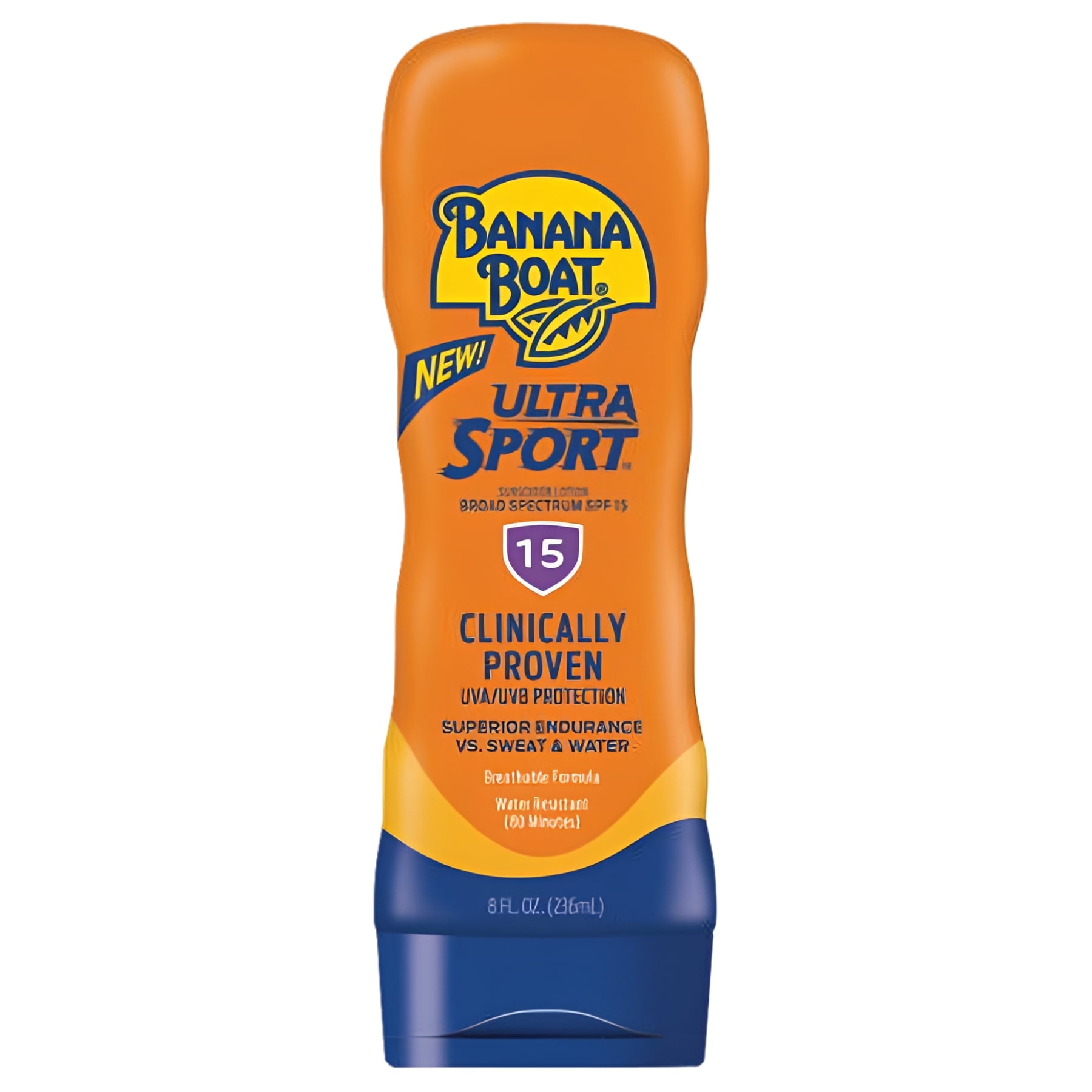Banana Boat Sport Ultra, Reef Friendly, Broad Spectrum Sunscreen Lotion, SPF 15, 8oz. (Pack of 1)