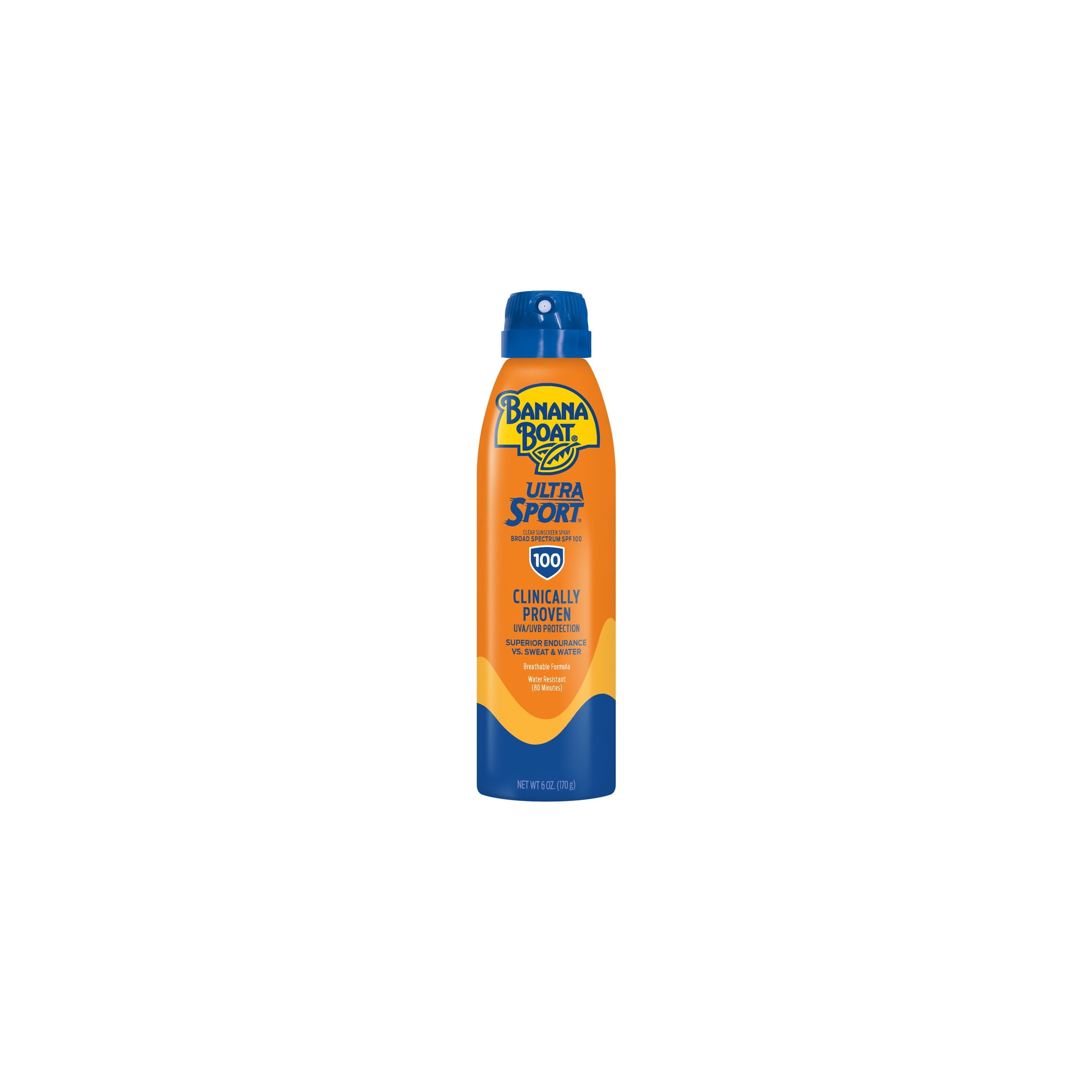 Banana Boat Sport Ultra SPF 100 Sunscreen Spray 6 oz (Pack of 2)