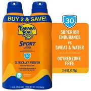Banana Boat Sport Ultra SPF 30 Sunscreen Spray Twin Pack, Spray Sunscreen, Adult Sunblock, 6 oz each - 2 pack
