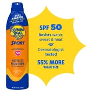 Banana Boat Sport Ultra SPF 50 Sunscreen Spray, Clear Spray Sunscreen, Adult Sunblock, 9.5 oz