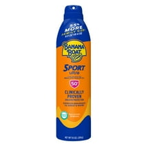 Banana Boat Sport Ultra SPF 50 Sunscreen Spray, Family Size Sunscreen, 9.5oz