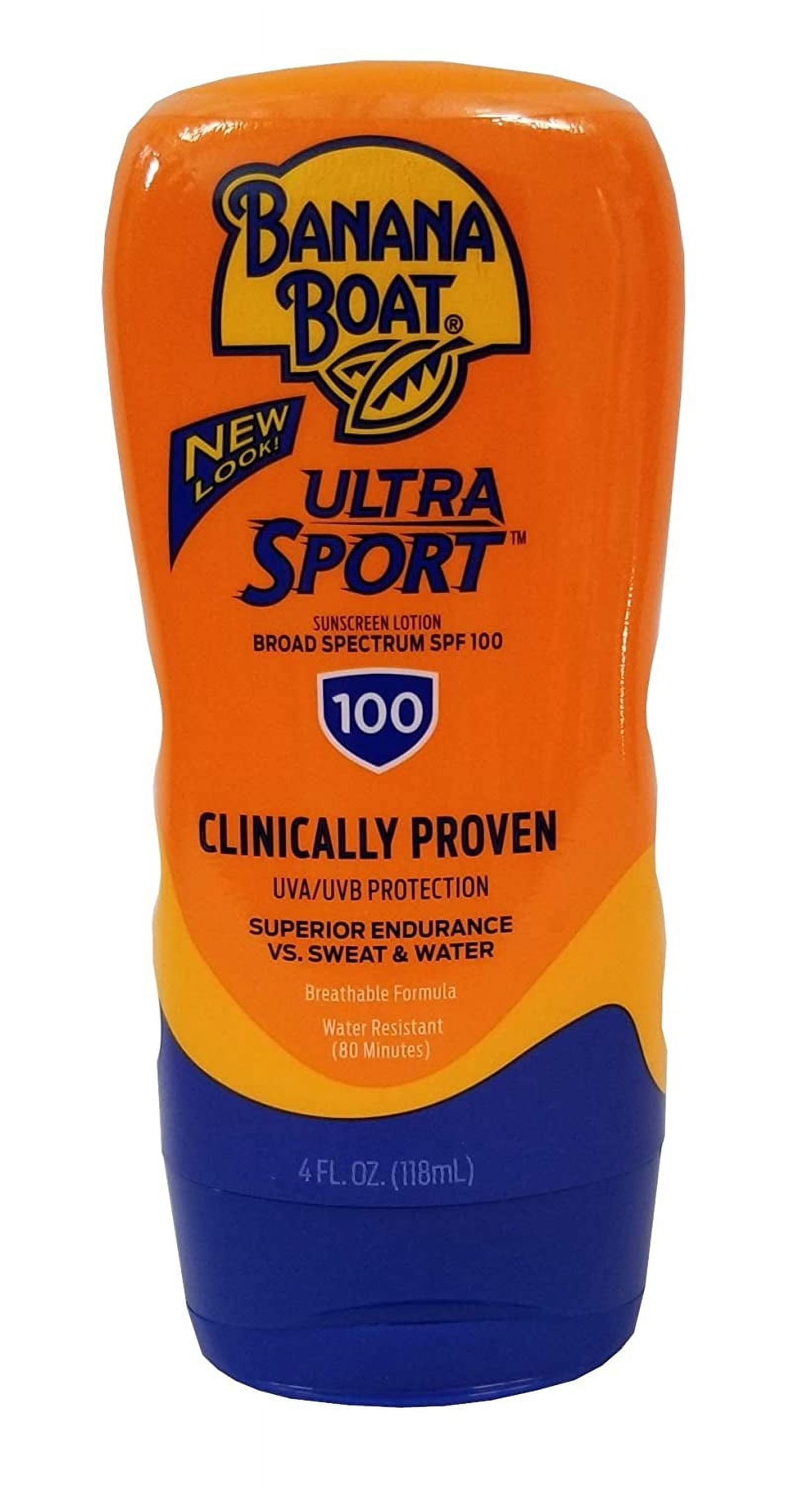 "Banana Boat Sport Ultra Sunscreen Lotion SPF 100, 4Ounce"
