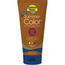 Banana Boat Summer Color Self-Tanning Lotion, Deep Dark Color 6 oz Tube