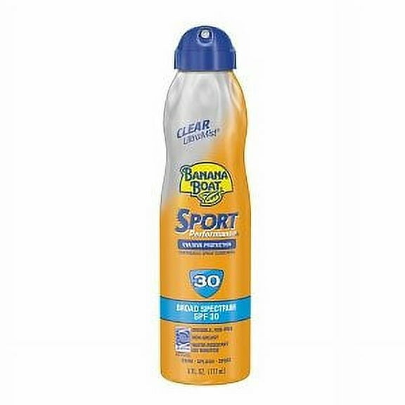Banana Boat Sunscreen Ultra Mist Sport Performance Broad Spectrum Sun Care Sunscreen Spray - SPF 30, 6 Ounce