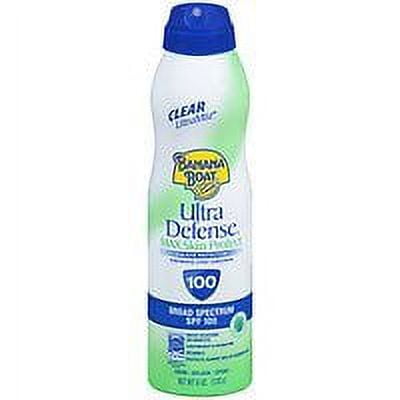 Banana Boat Ultra Defense Max Skin Protect Continuous Spray Sunscreen, SPF 100, 6 fl oz - 2pc