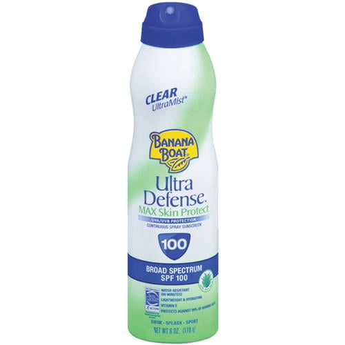 Banana Boat Ultra Defense SPF 100 Sunscreen Spray ULTRAMIST, Each