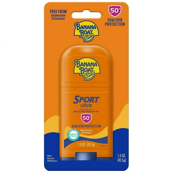 Banana Boat Ultra Sport Sunscreen Stick SPF 50+ 1.5 oz Pack of 2