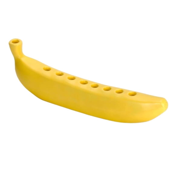 Banana Candle Holder, Whimsical Tabletop Decor for Home Kitchen Dining, Unique Fruit Themed Centerpiece