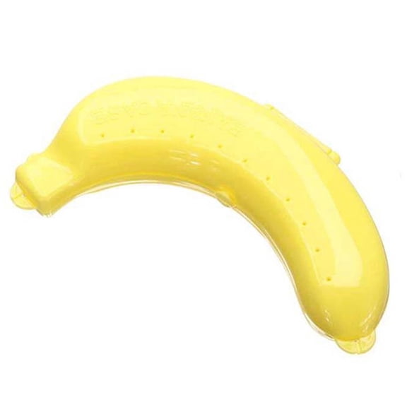 Banana Case for Keeping Fresh, Banana Storage Protector With Vent Holes,7.5 X 1.6 X 1.6 In, Durable Portable Storage Container,Reusable Bananas Carrier Storager for Picnic Camping,Fitness Club,Yellow