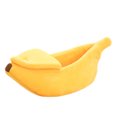 thumbnail image 1 of Banana Cat Bed, Pet Bed, Pet Bed For Cats, Lovely Pet Supplies for Cats Kittens Rabbit Small Dogs, Yellow, 1 of 6