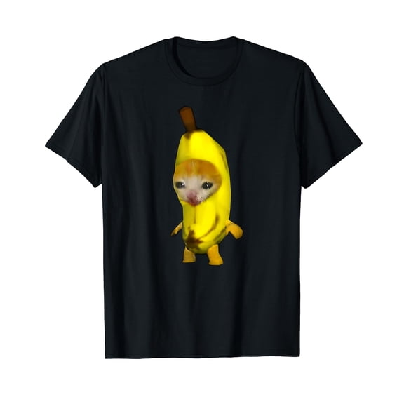 Banana Cat Cute Bananacat Meme Kitty Lovers T-Shirt